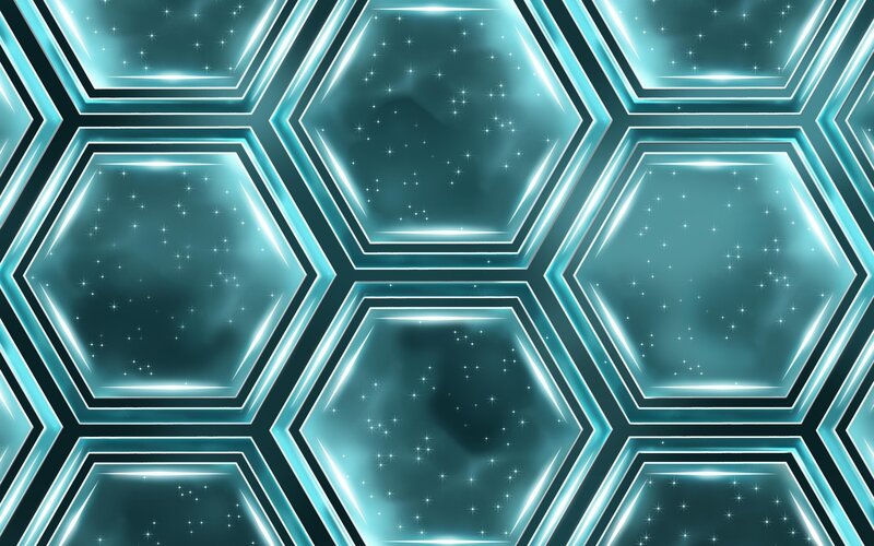 Hexagonal Pattern with Stars