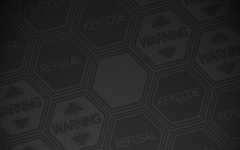 Hexagonal Pattern with Text — Gray
