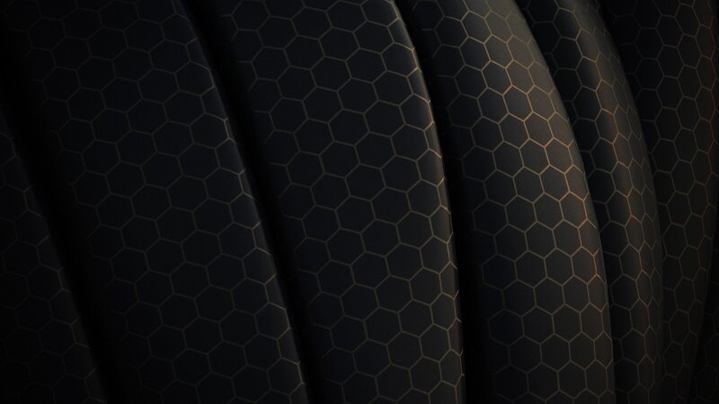 Hexagonal Patterned Surface — Black
