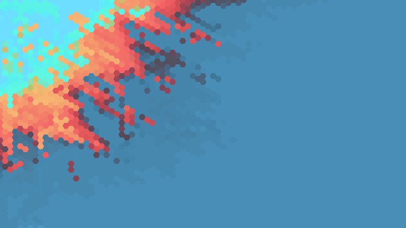 Hexagonal Pixel Art