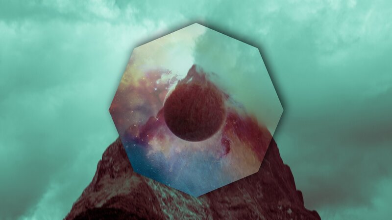 Hexagonal Portal on Mountain