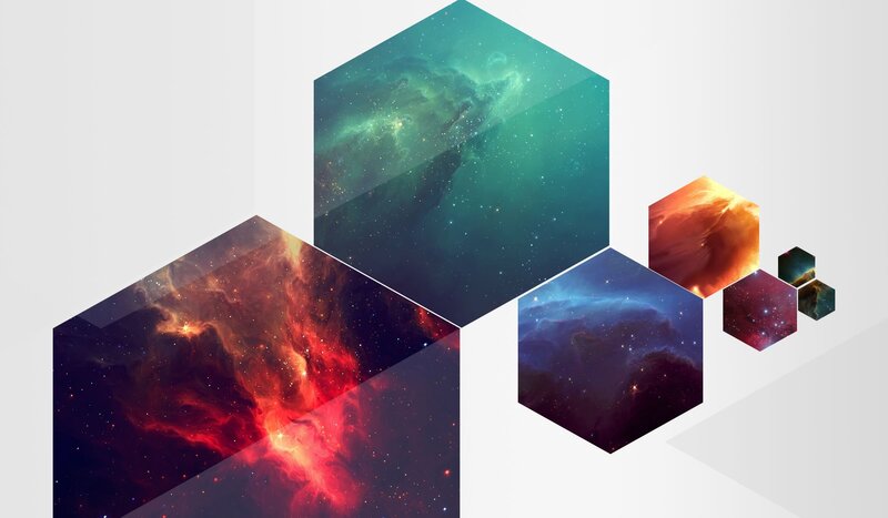 Hexagonal Space Nebulae