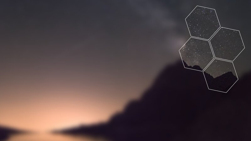 Hexagonal Starry Sky Overlay