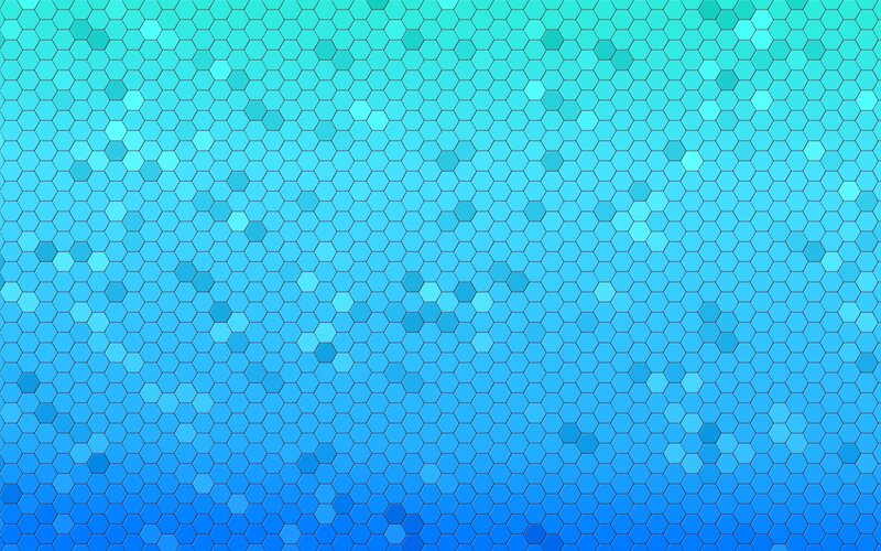 Hexagonal Tile Pattern — Blue, Calm