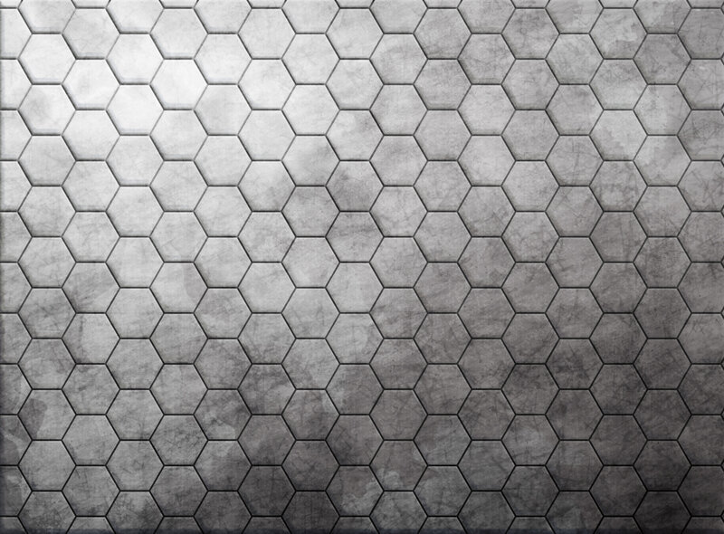Hexagonal Tile Pattern — Gray, Neutral, Abstract
