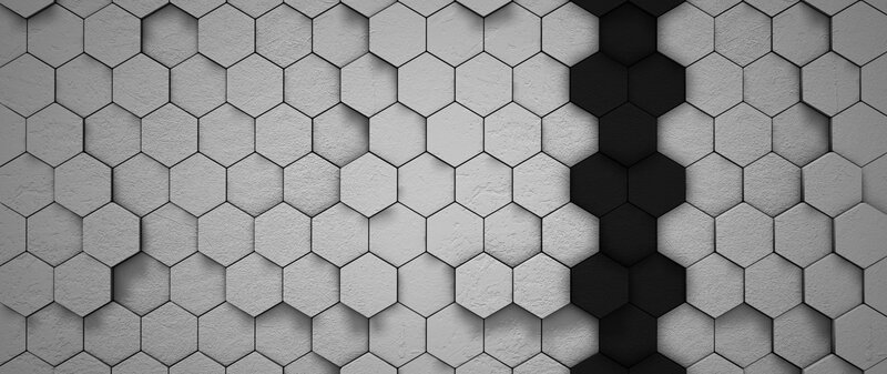 Hexagonal Tile Pattern — Gray, Neutral, Abstract, Tiles