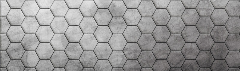 Hexagonal Tile Pattern — Gray, Neutral