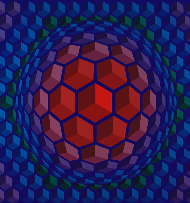 hexagonal tunnel pattern