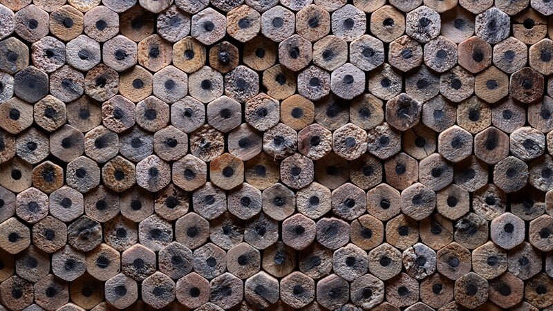 Hexagonal Wood Pieces