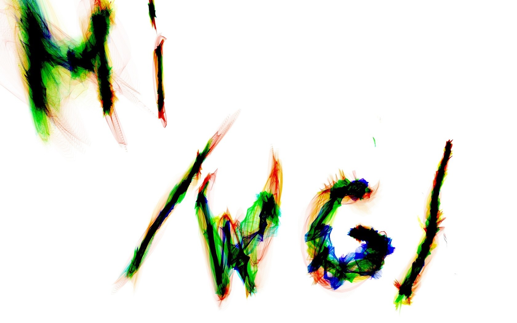 Hi Wgl text art