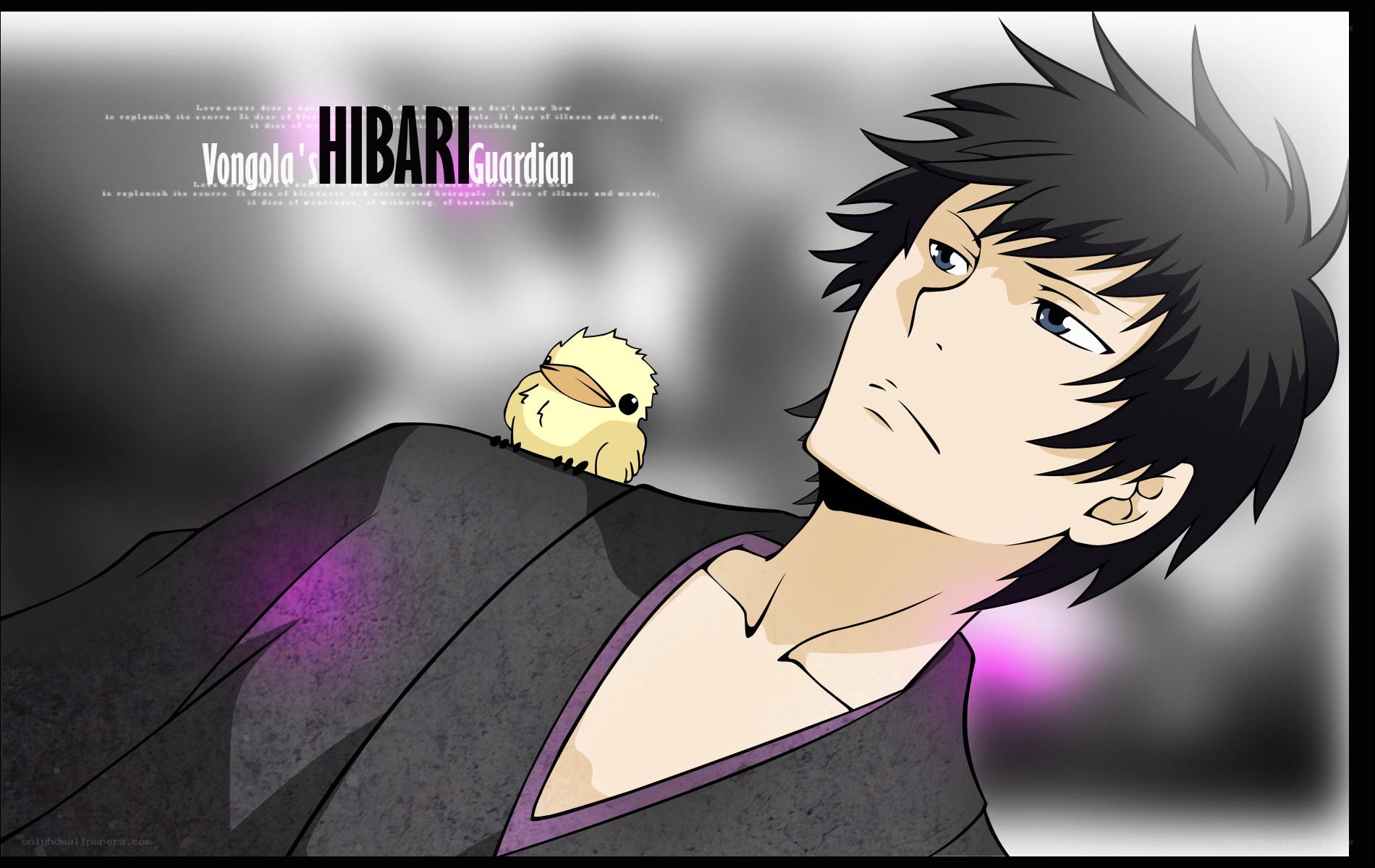 Hibari and his bird