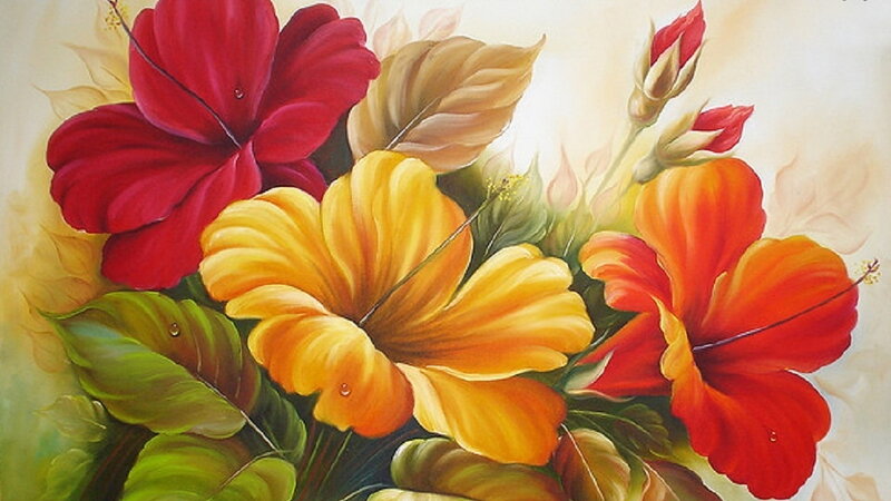 Hibiscus Flowers Bouquet — Red