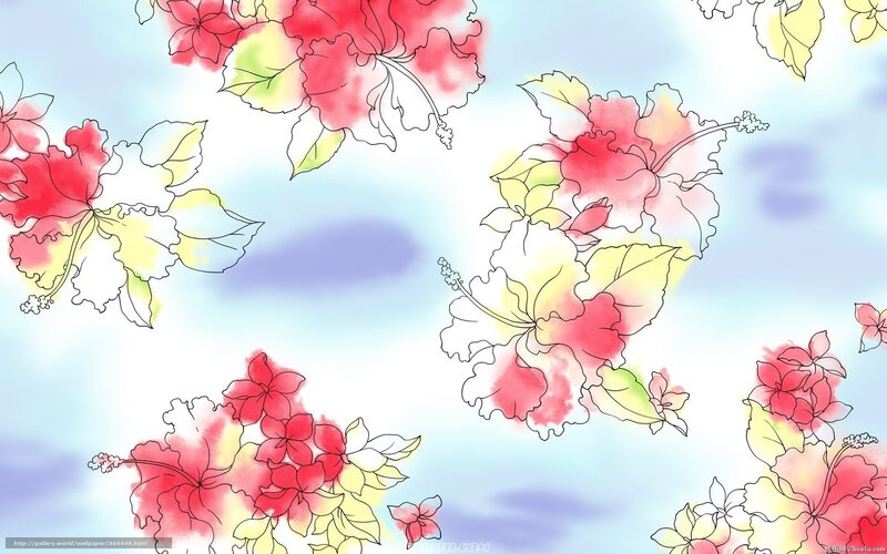 Hibiscus Flowers Pattern
