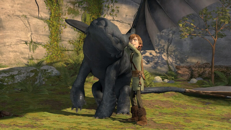 Hiccup and Toothless together