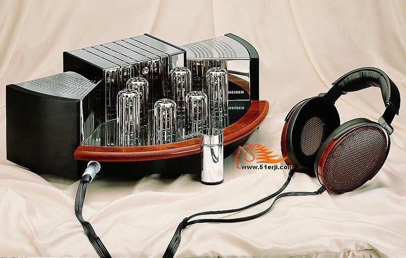 high-end audio equipment display