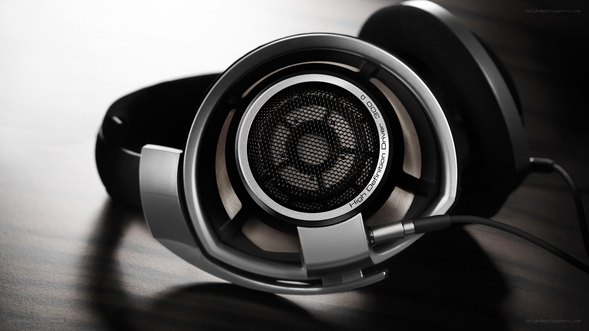 high-end headphones on display