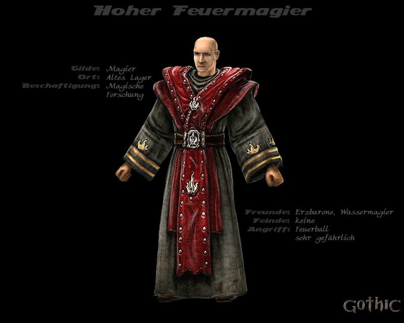 High Fire Mage Character