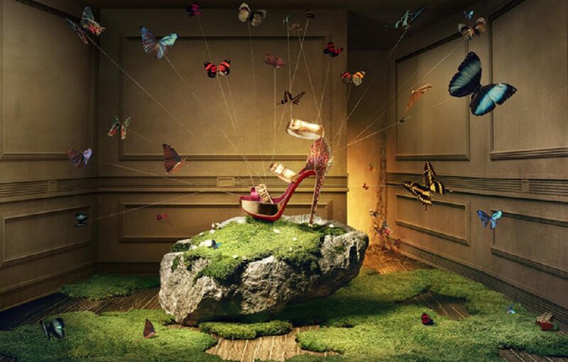 High-heeled Shoe on Rock