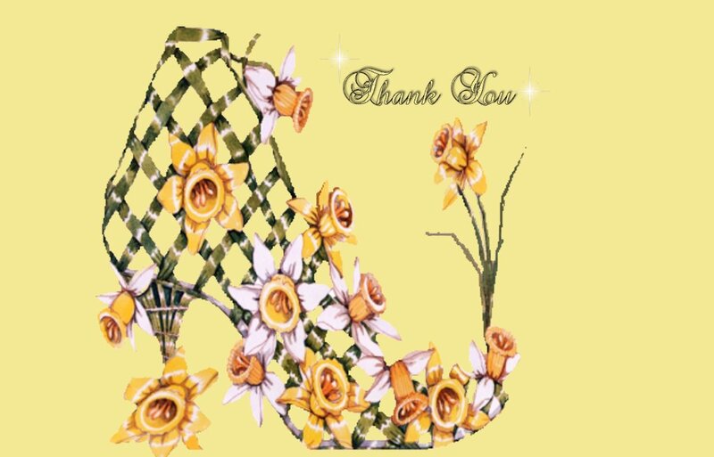 High-heeled Shoe with Flowers