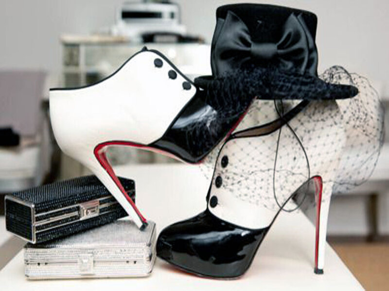 High-heeled Shoes and Clutch