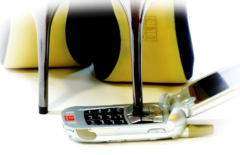 High-heeled Shoes and Phone