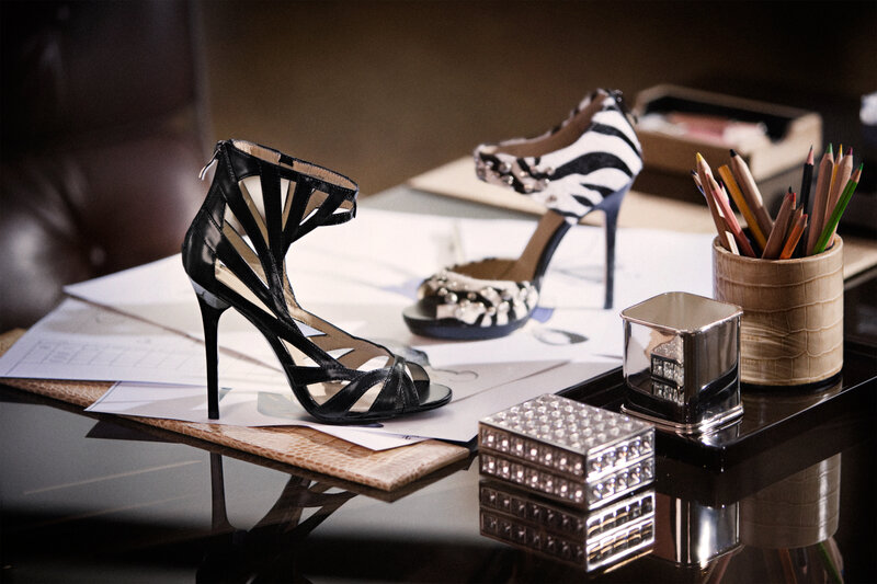 High-heeled Shoes on Desk