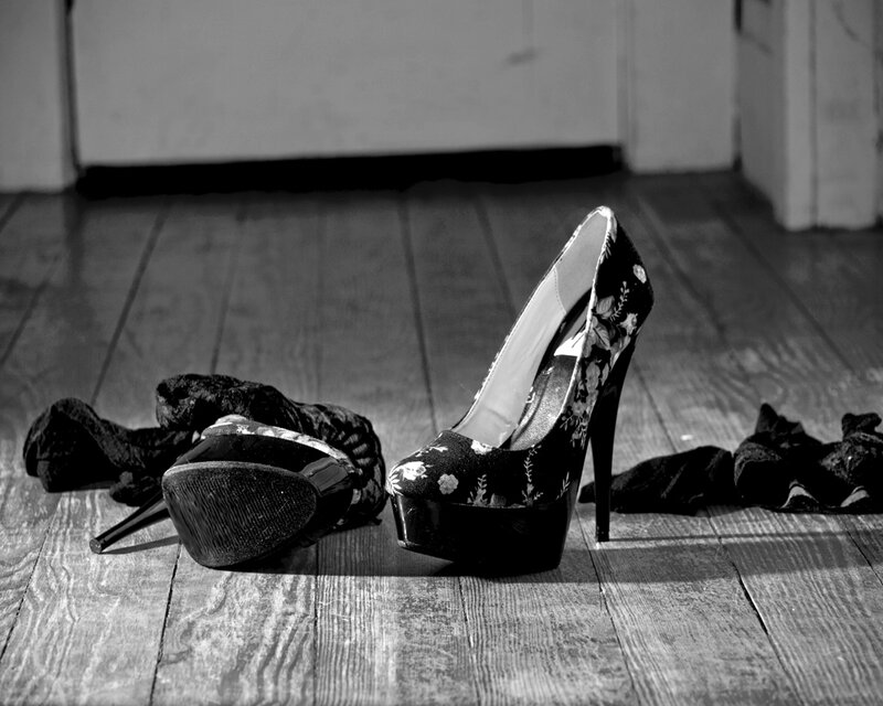 High-heeled Shoes on Floor