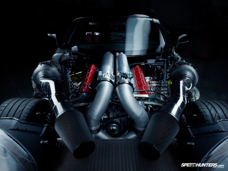 high-performance car engine