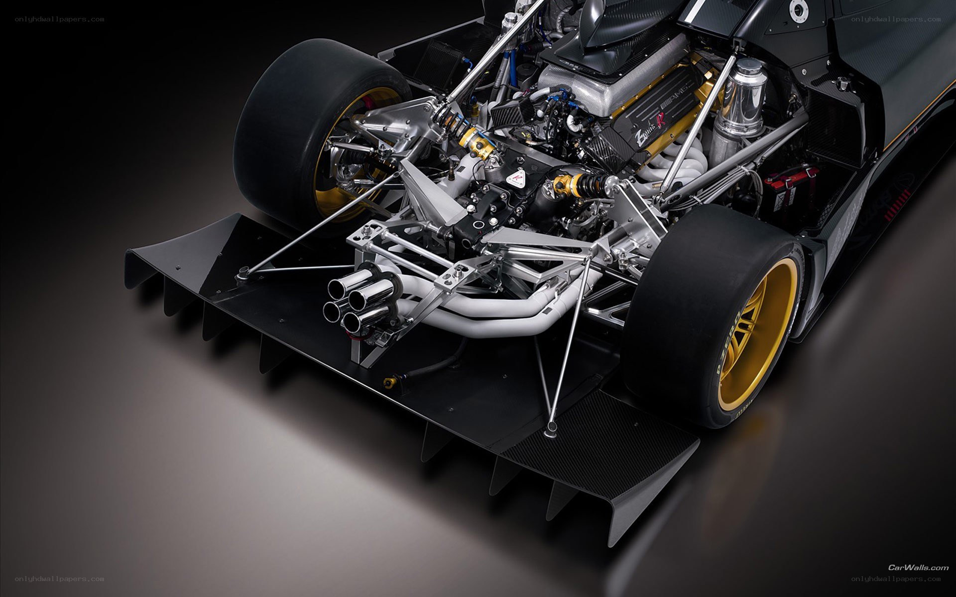 high-performance race car engine