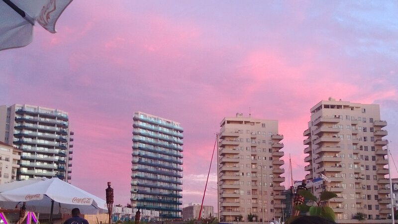 High-rise Buildings at Sunset