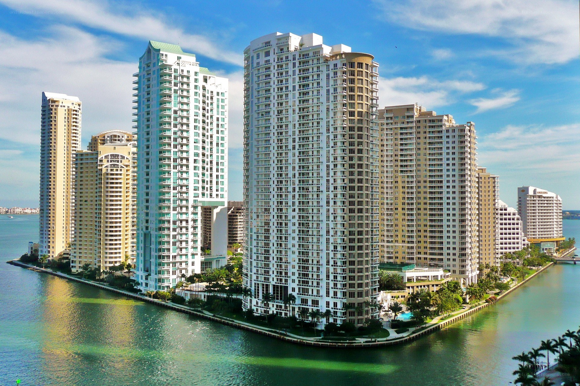 high-rise buildings on waterfront