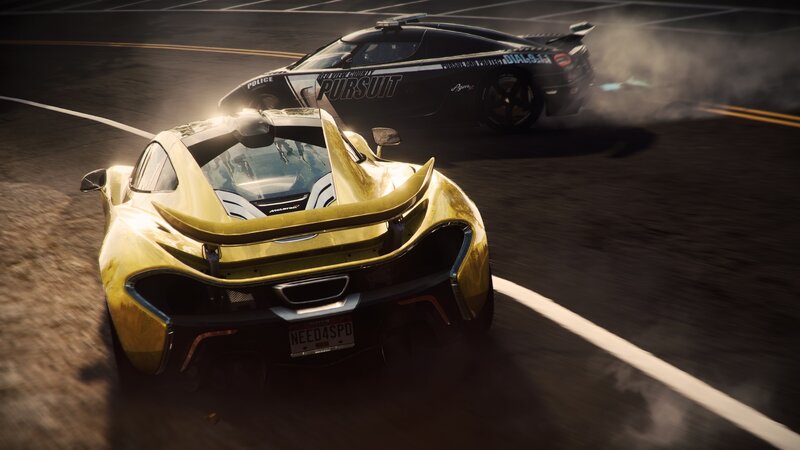 High-speed car chase