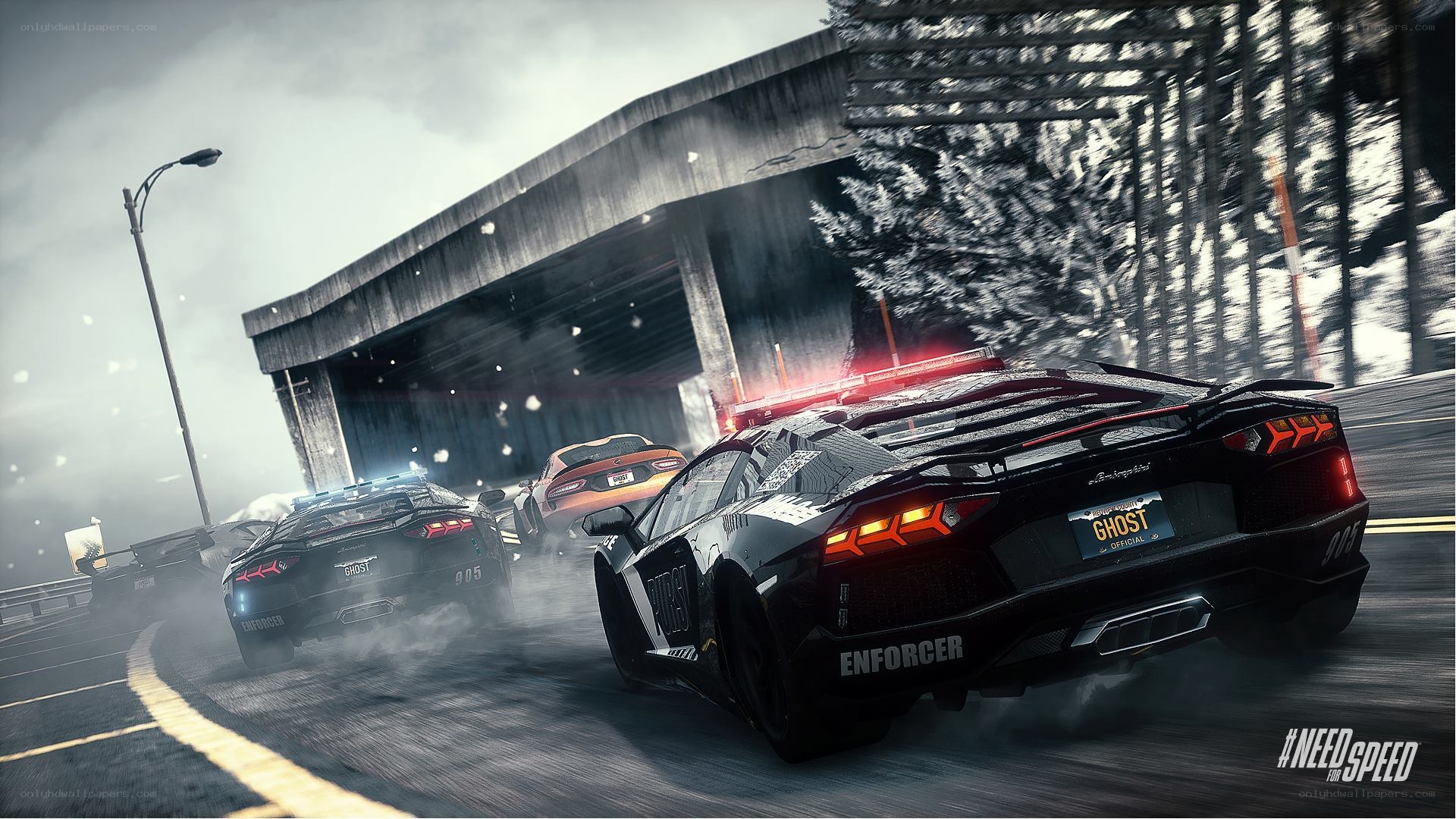 High-speed car chase in Need for Speed