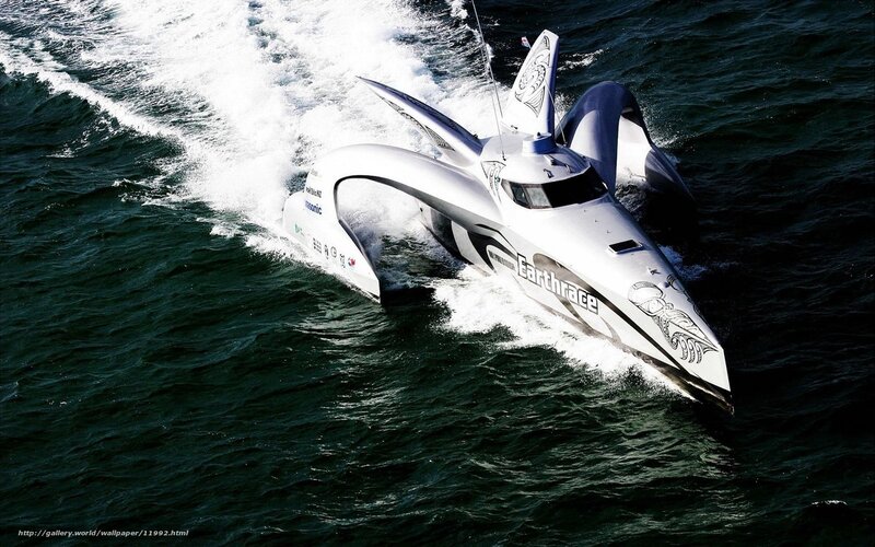 high-speed hydrofoil boat
