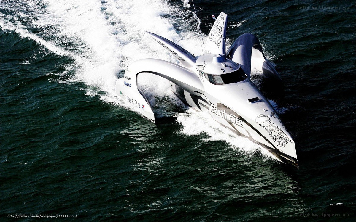 high-speed hydrofoil boat