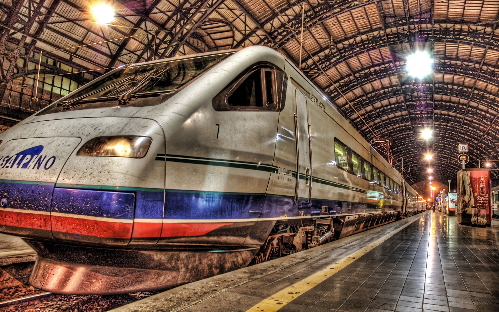 High-speed train at station
