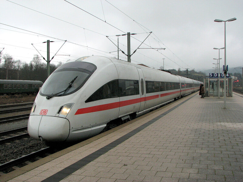 High-speed Train at Station — White