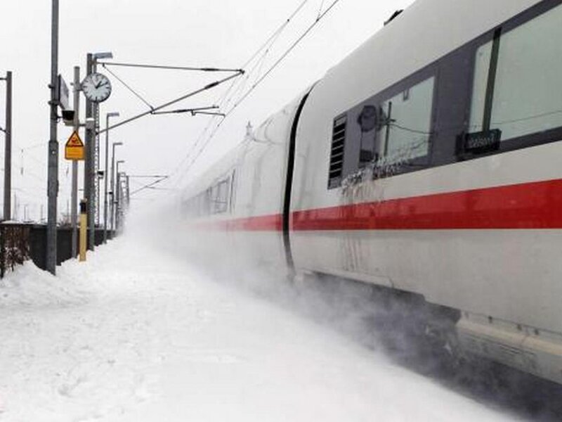 High-speed Train in Snow