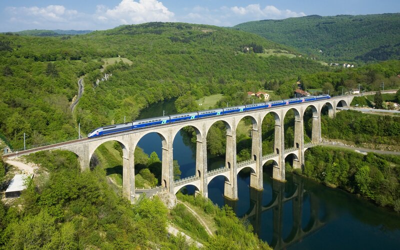 High-speed Train on Bridge
