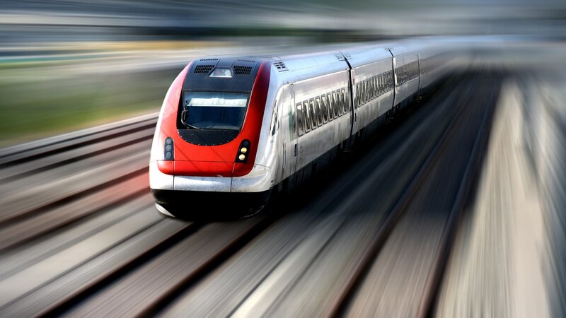 High-speed Train — Red, Dynamic
