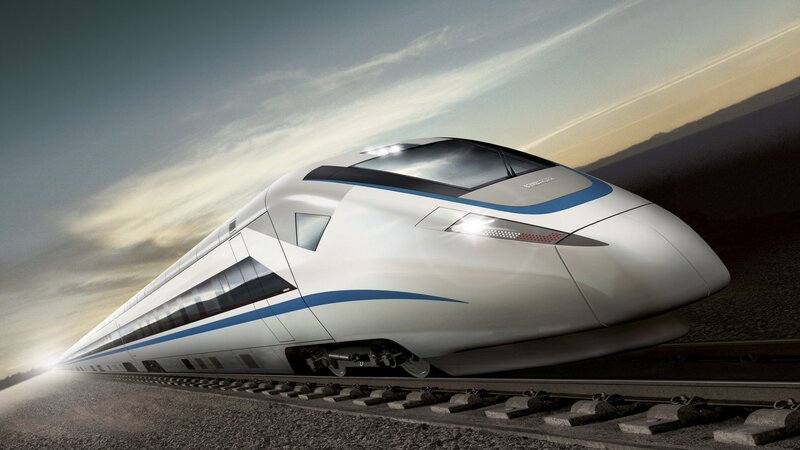 High-speed Train — White, Dynamic