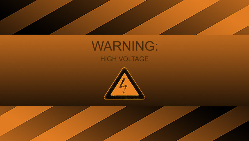 High Voltage Warning Sign