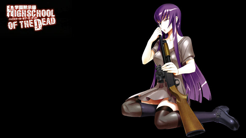 Highschool of the Dead character art