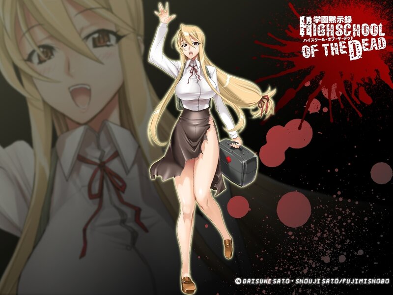 Highschool of the Dead character art