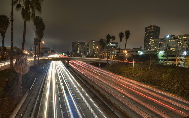 Highway at Night — Black, Urban
