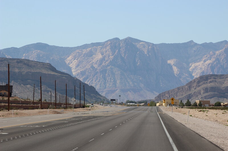 Highway in Desert Valley