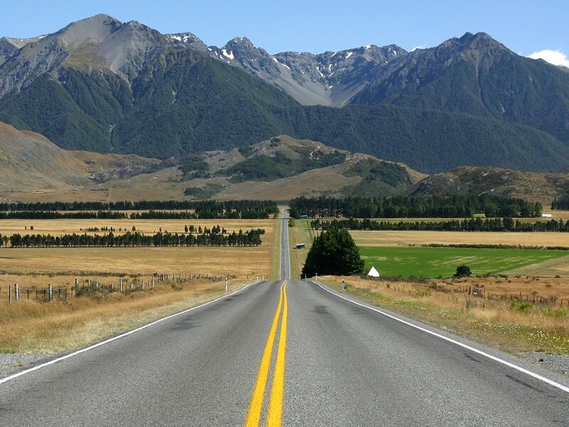 Highway in Mountain Valley