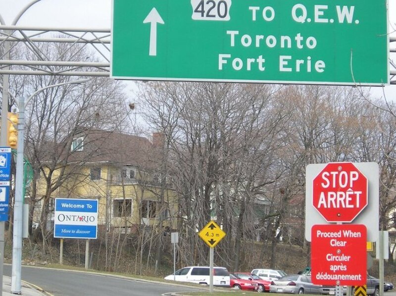 Highway signs in Ontario
