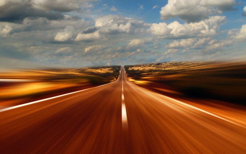 highway speed motion blur