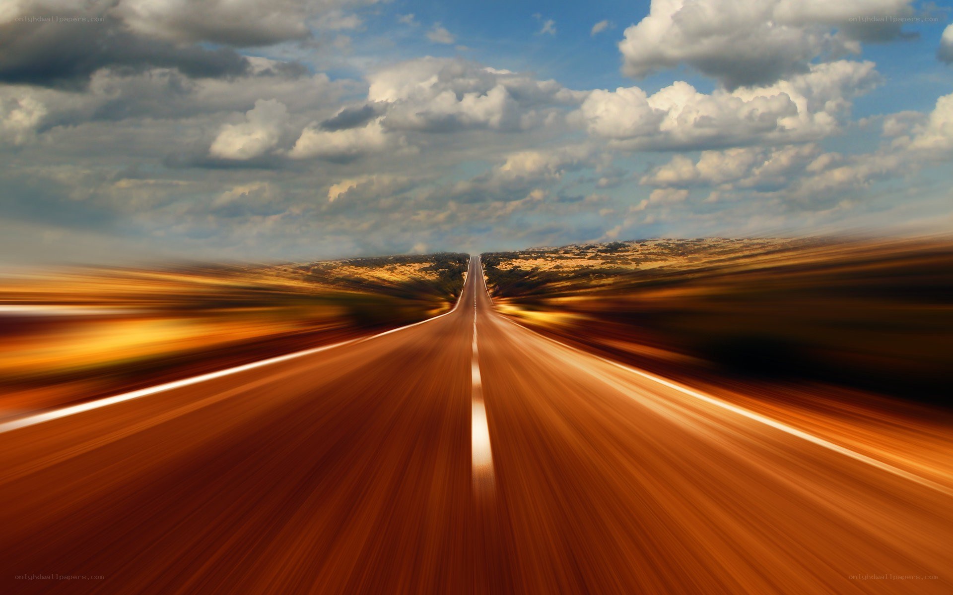 highway speed motion blur